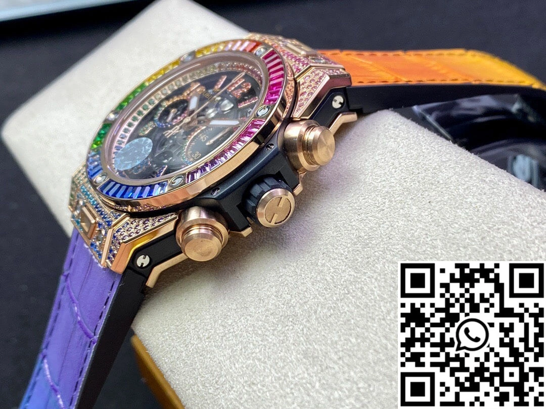 SmoothTexture Hublot BIG BANG Unico 411.OX.9910.LR.0999 ZF Factory Rose Gold Skeleton Dial 1755