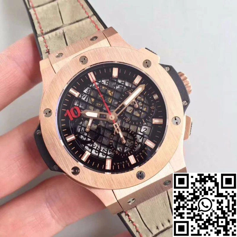 Hublot Big Bang Aero Bang Gold 311.PX.1180.GR Black Skeleton Dial WeatherProof 1768