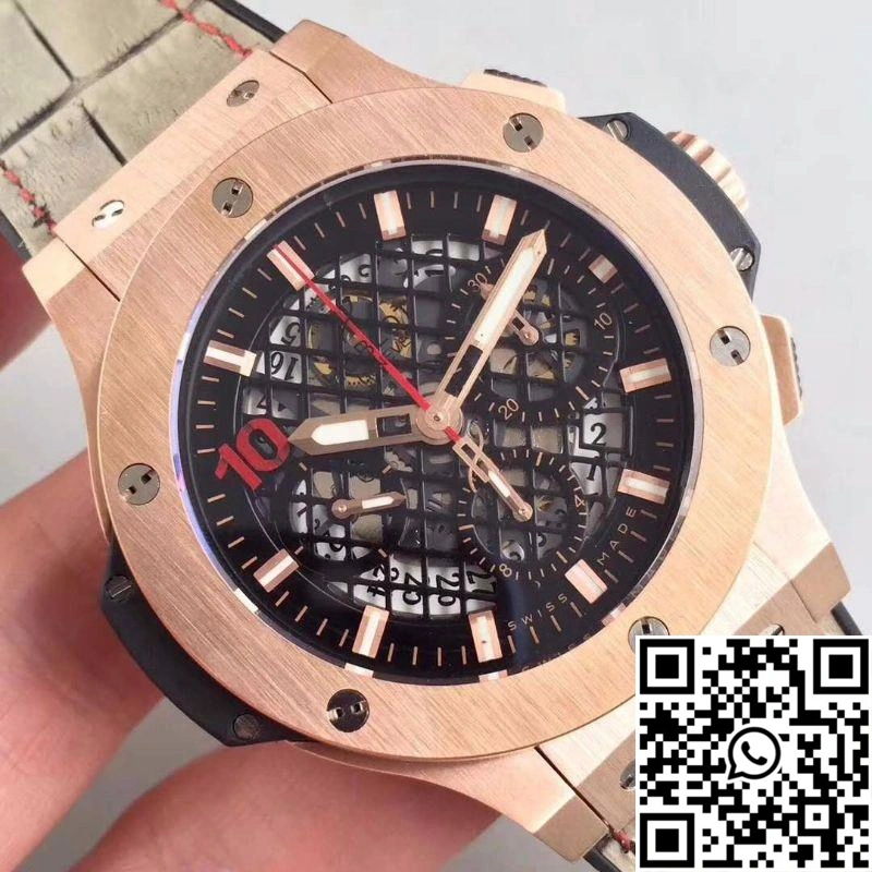 Hublot Big Bang Aero Bang Gold 311.PX.1180.GR Black Skeleton Dial WeatherProof 1768