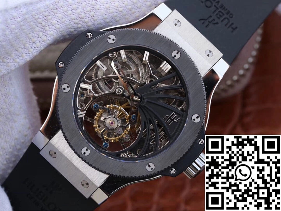 Hublot Big Bang Hollow Tourbillon Ceramic Bezel Skeleton Dial EyeCatching 1791