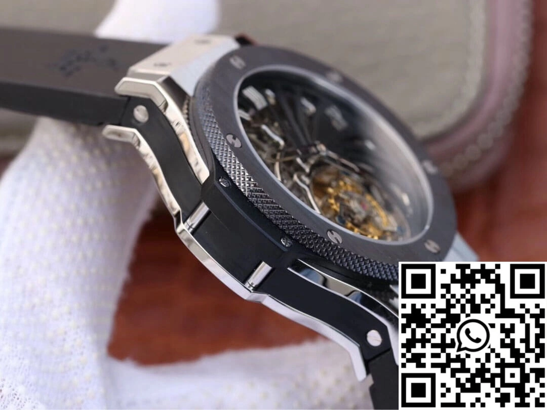 Hublot Big Bang Hollow Tourbillon Ceramic Bezel Skeleton Dial EyeCatching 1791