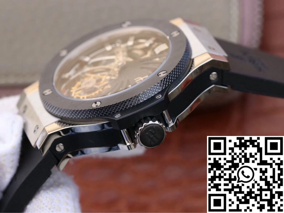 Hublot Big Bang Hollow Tourbillon Ceramic Bezel Skeleton Dial EyeCatching 1791