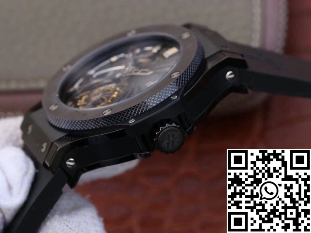 Premium Hublot Big Bang Hollow Tourbillon Ceramic Skeleton Dial 1796