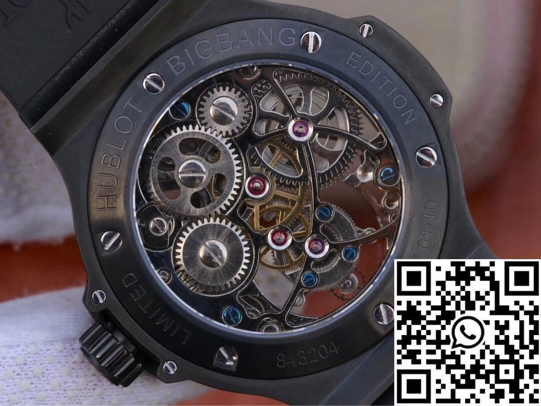 Premium Hublot Big Bang Hollow Tourbillon Ceramic Skeleton Dial 1796