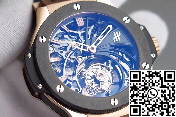 Contemporary Hublot Big Bang Hollow Tourbillon Skeleton Dial 1781
