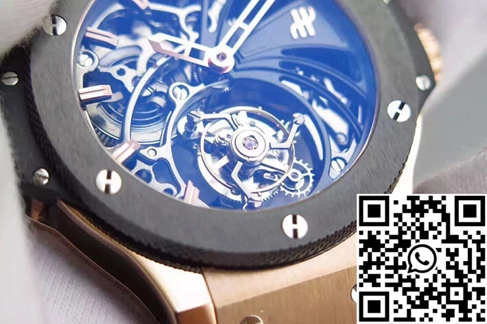 Contemporary Hublot Big Bang Hollow Tourbillon Skeleton Dial 1781