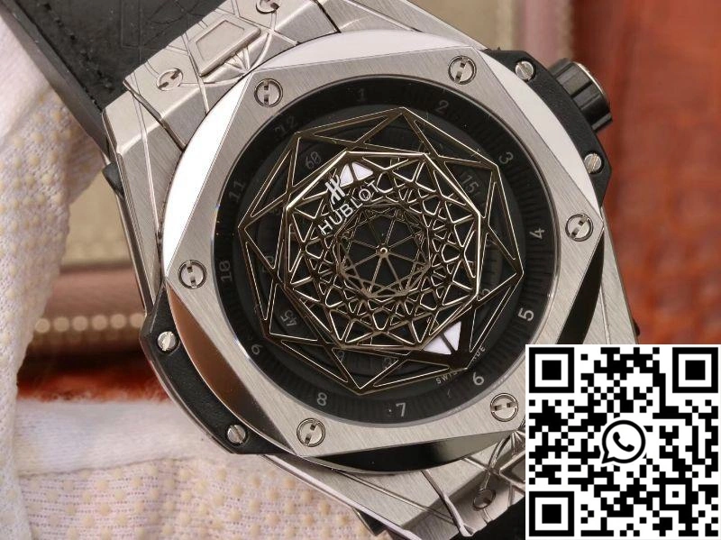 Affordable Hublot Big Bang Sang Bleu Titanium 415.NX.1112.VR.MXM16 TMF Factory Black Dial 1787