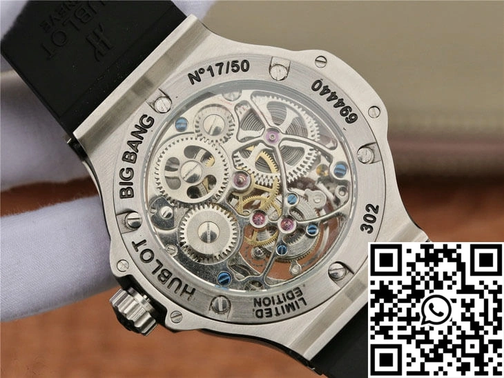 EasyMatch Hublot Big Bang Tourbillon Stainless Steel Diamond Blue Dial 1792