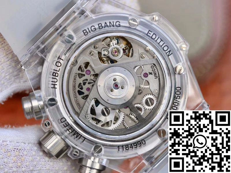 Neat Hublot Big Bang Unico 411.JX.4802.RT  Diamonds Bezel Skeleton Dial 1771