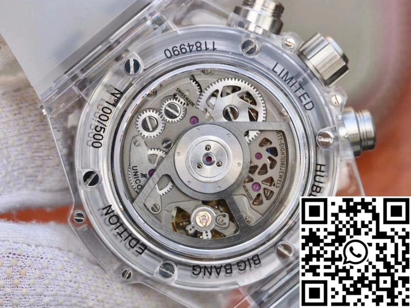 Neat Hublot Big Bang Unico 411.JX.4802.RT  Diamonds Bezel Skeleton Dial 1771