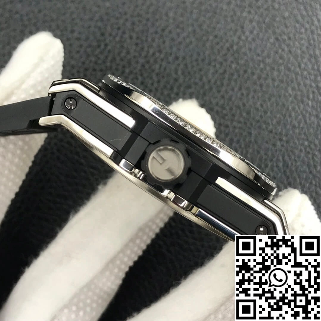 Breathable Hublot Big Bang WWF Factory Titanium Full Diamond Case 1808