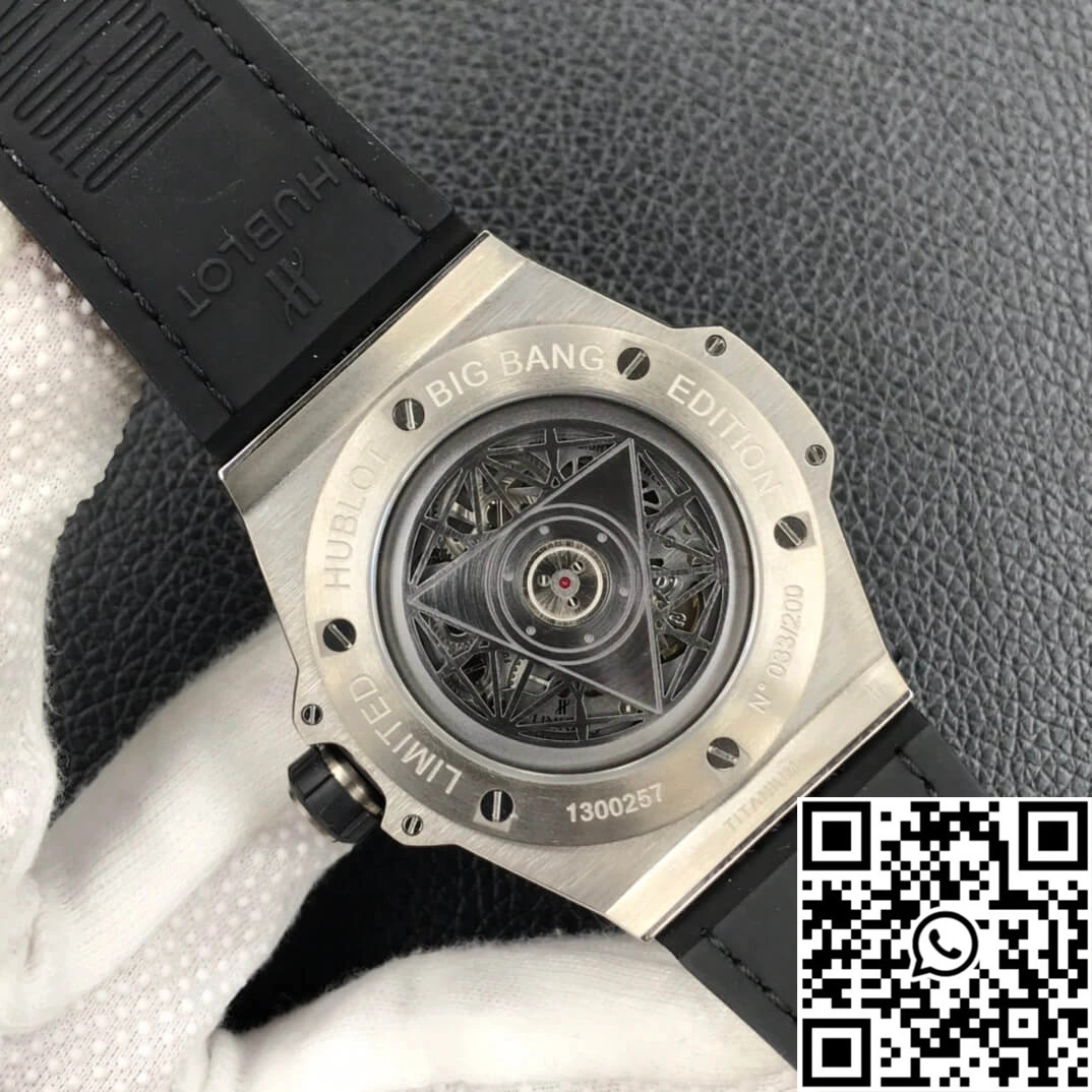 Breathable Hublot Big Bang WWF Factory Titanium Full Diamond Case 1808