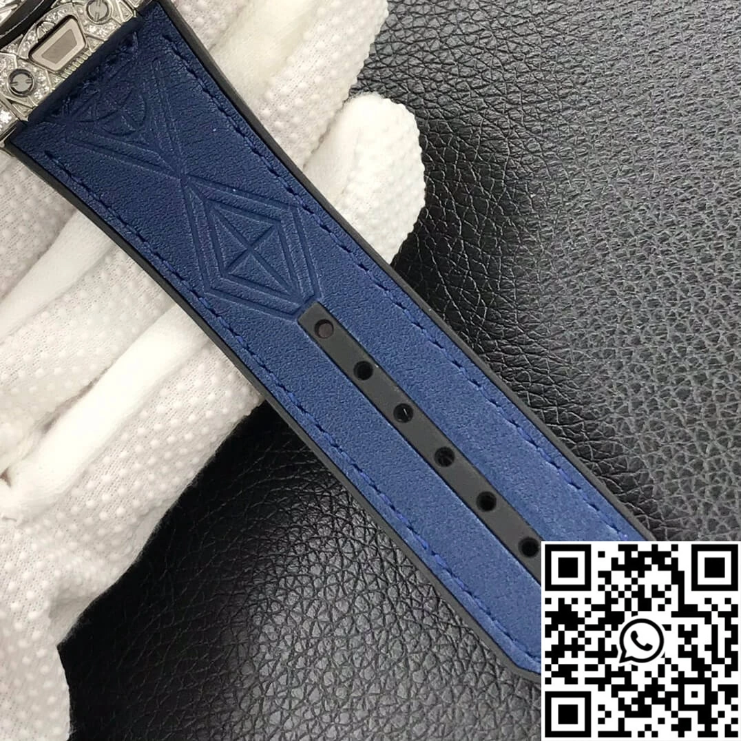 Breathable Hublot Big Bang WWF Factory Titanium Full Diamond Case 1808