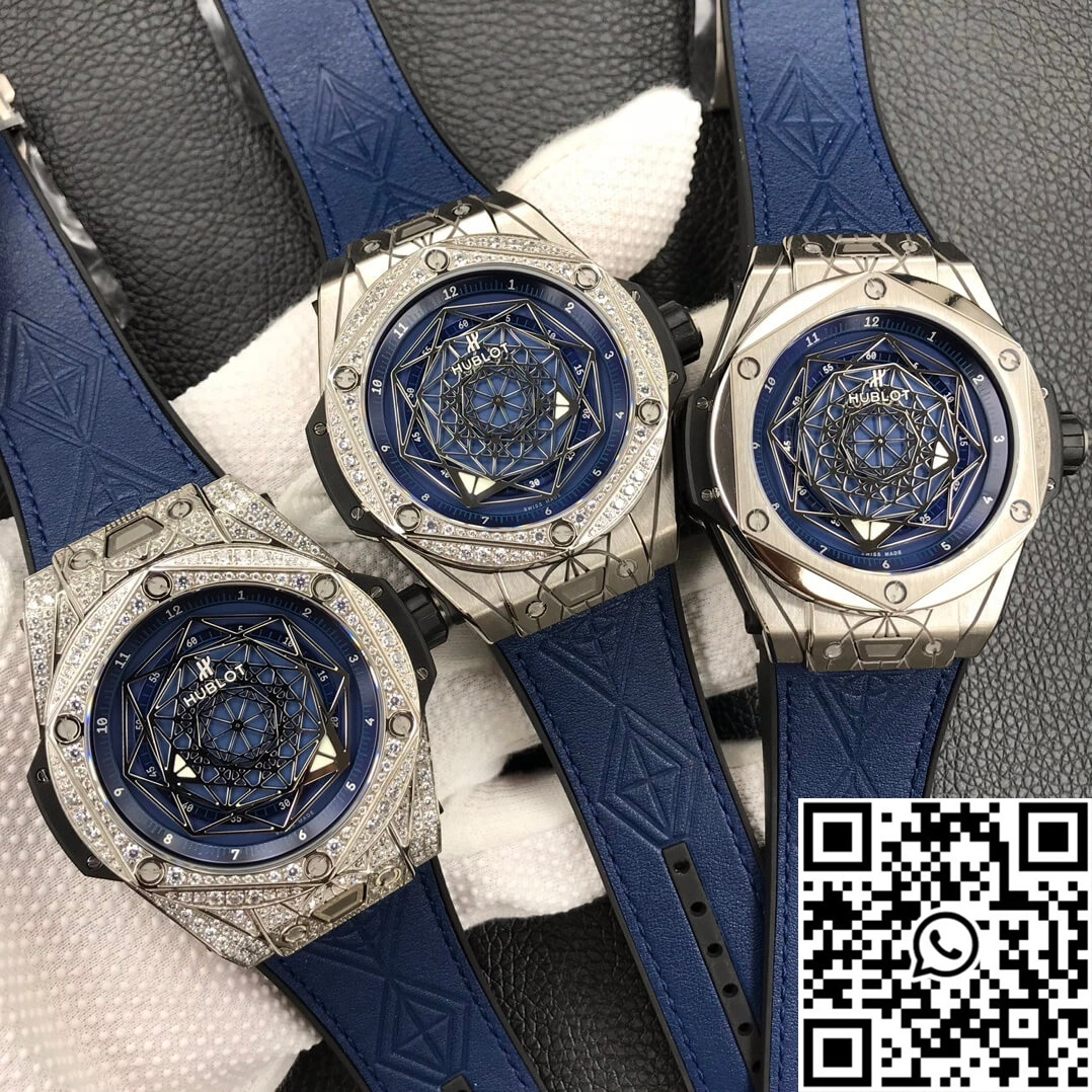 Breathable Hublot Big Bang WWF Factory Titanium Full Diamond Case 1808