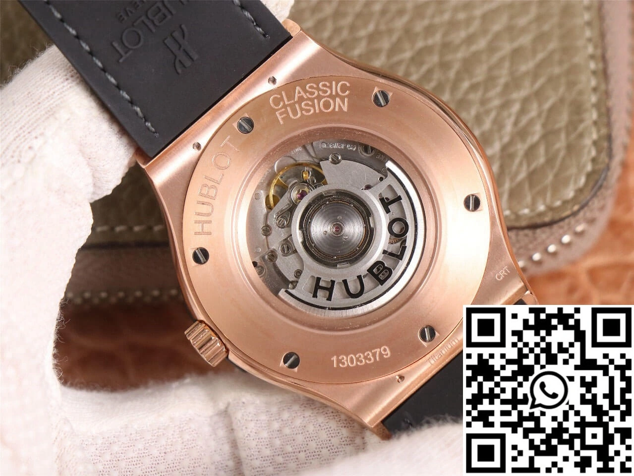 Hublot  Fusion 511.OX.7081.LR WWF Factory Rose Gold Dark Gray Dial ZipUp 1836