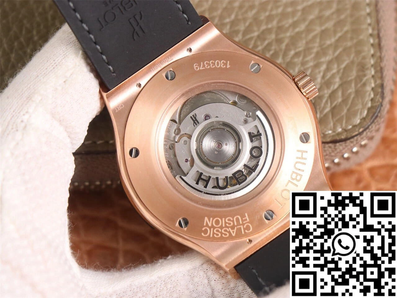 Hublot  Fusion 511.OX.7081.LR WWF Factory Rose Gold Dark Gray Dial ZipUp 1836
