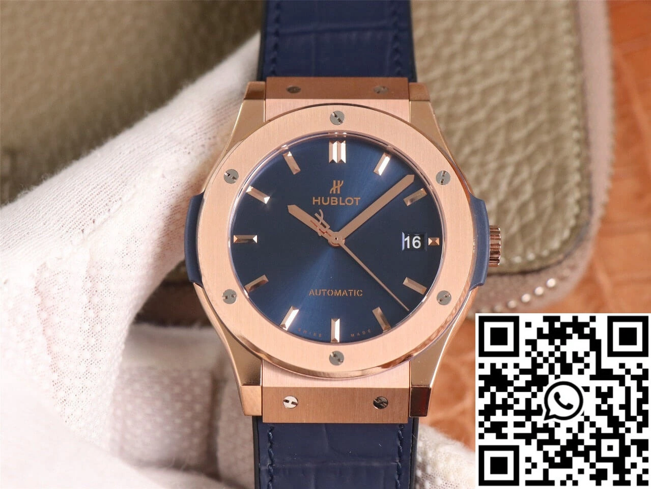 Hublot  Fusion 511.OX.7180.LR WWF Factory Rose Gold Blue Dial WrinkleFree 1811