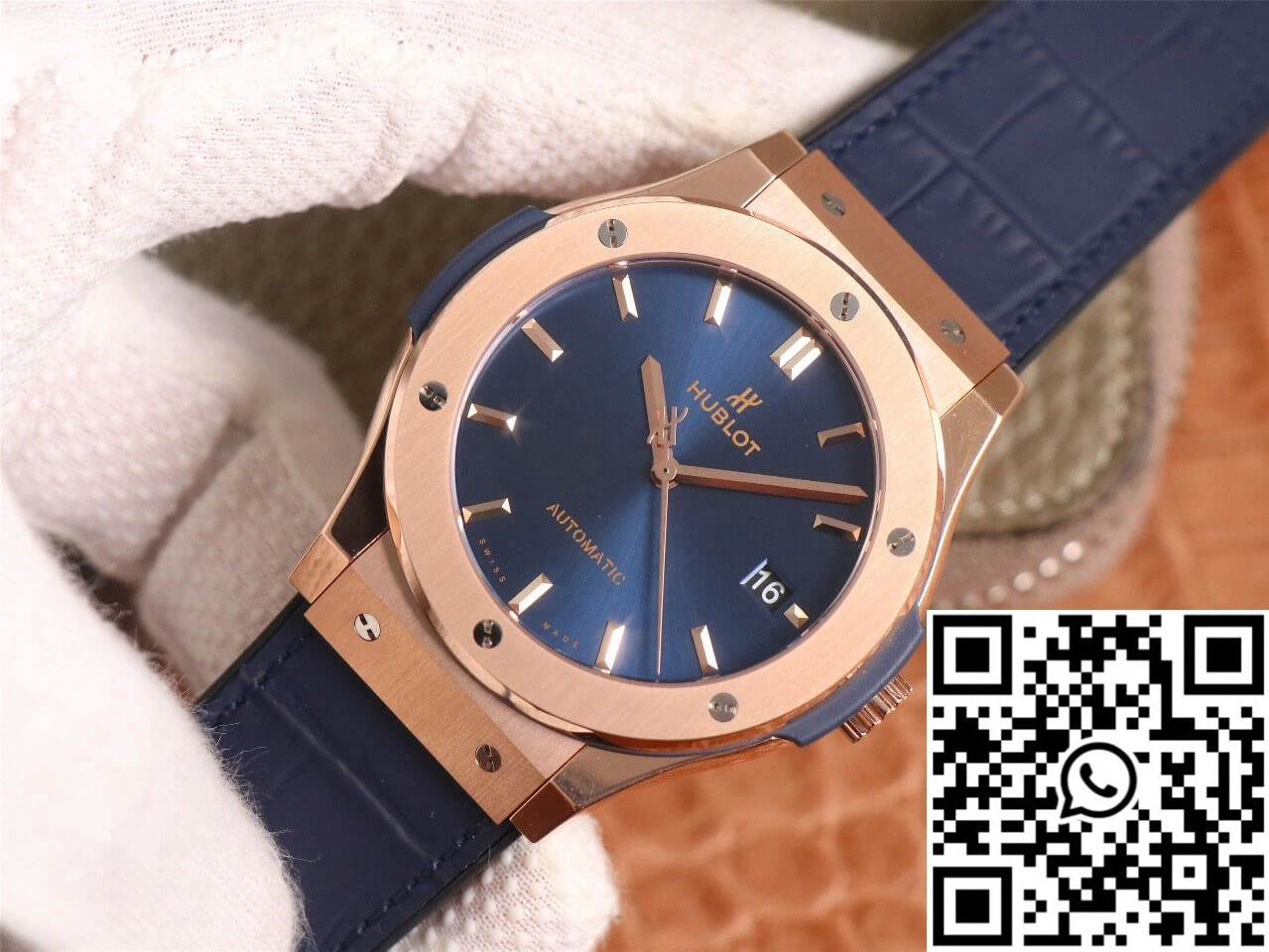 Hublot  Fusion 511.OX.7180.LR WWF Factory Rose Gold Blue Dial WrinkleFree 1811