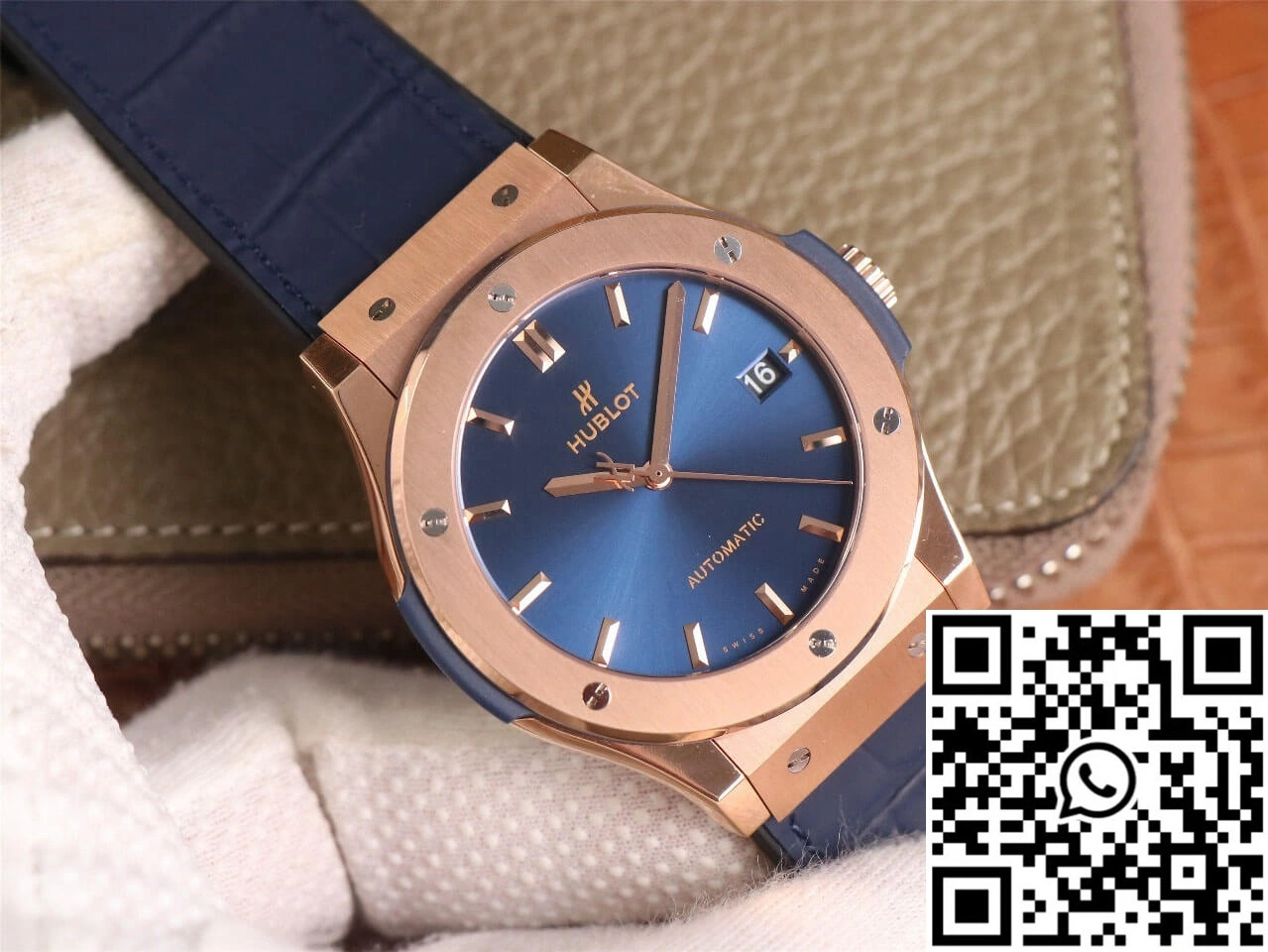 Hublot  Fusion 511.OX.7180.LR WWF Factory Rose Gold Blue Dial WrinkleFree 1811