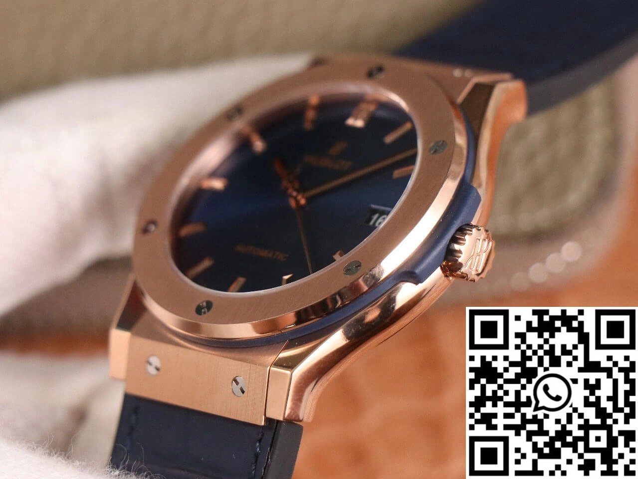 Hublot  Fusion 511.OX.7180.LR WWF Factory Rose Gold Blue Dial WrinkleFree 1811