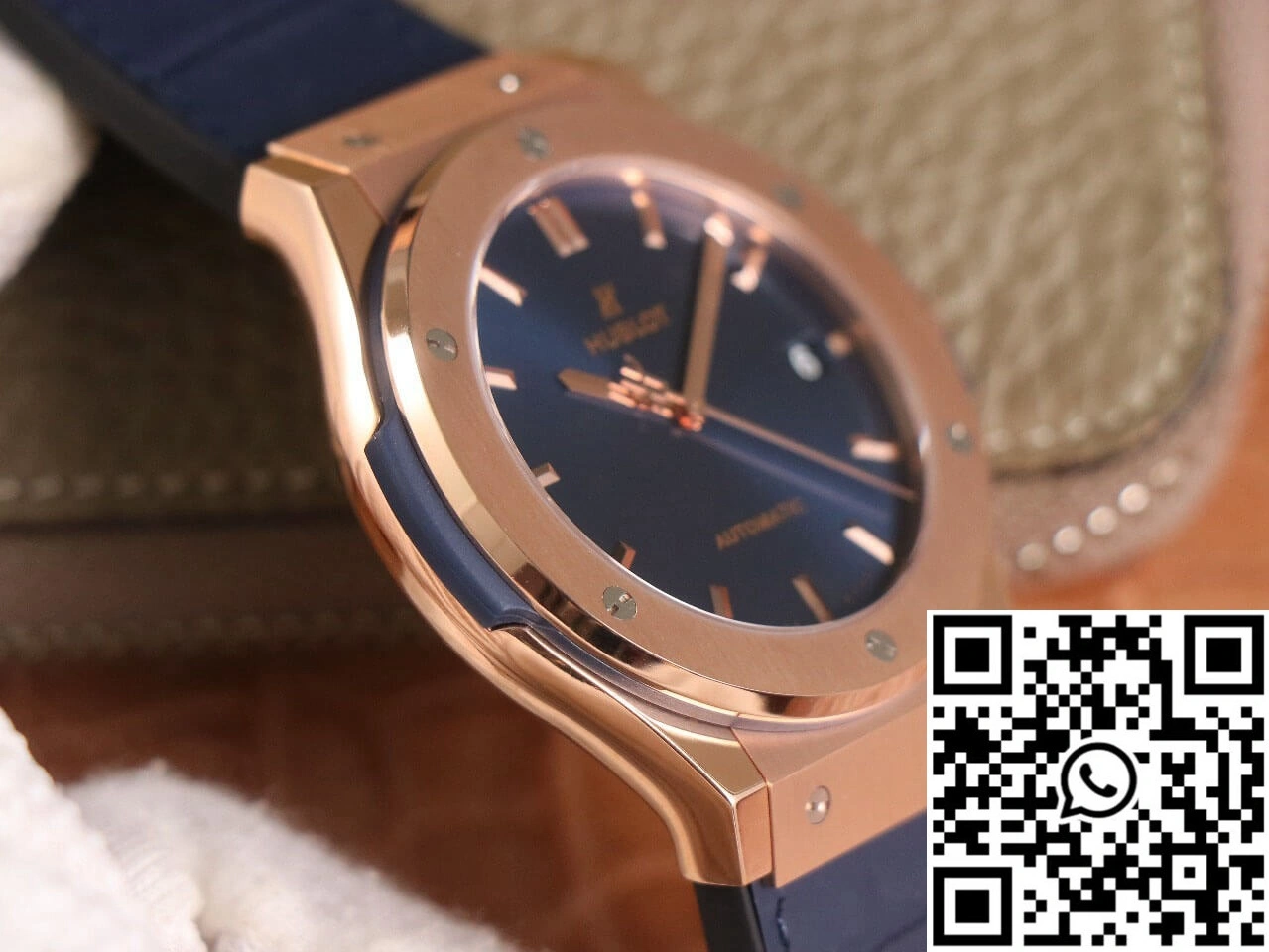 Hublot  Fusion 511.OX.7180.LR WWF Factory Rose Gold Blue Dial WrinkleFree 1811