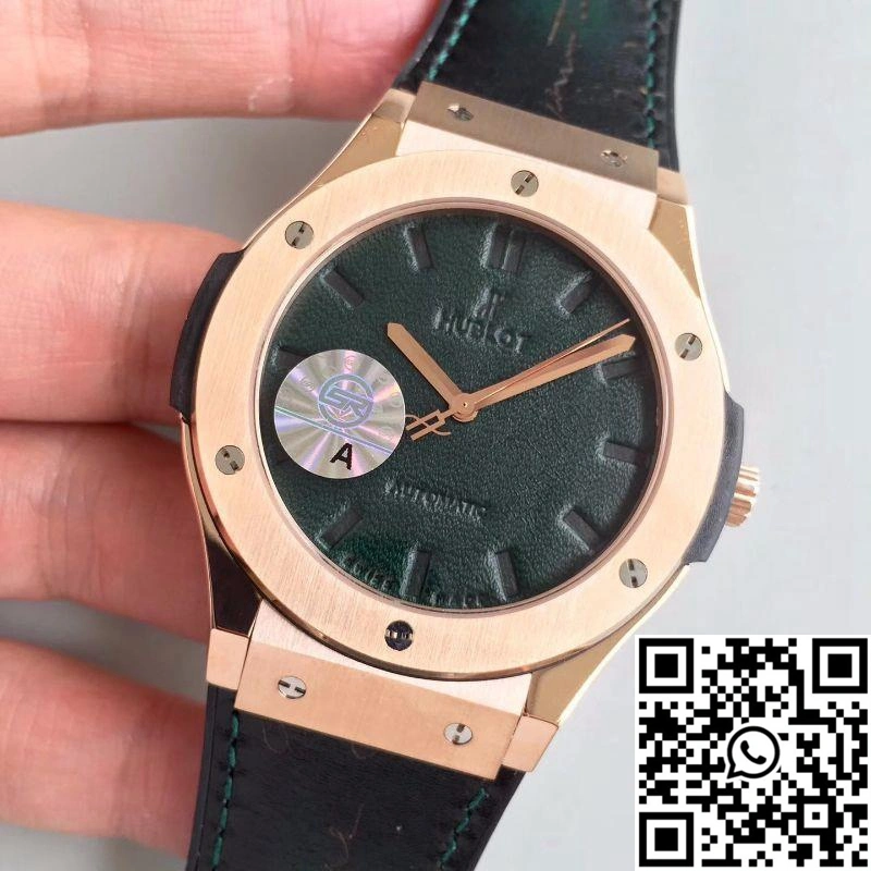 TravelReady Hublot  Fusion Berluti Scritto 511.OX.0500.VR.BER16 JJ Factory V2 Green Dial 1821
