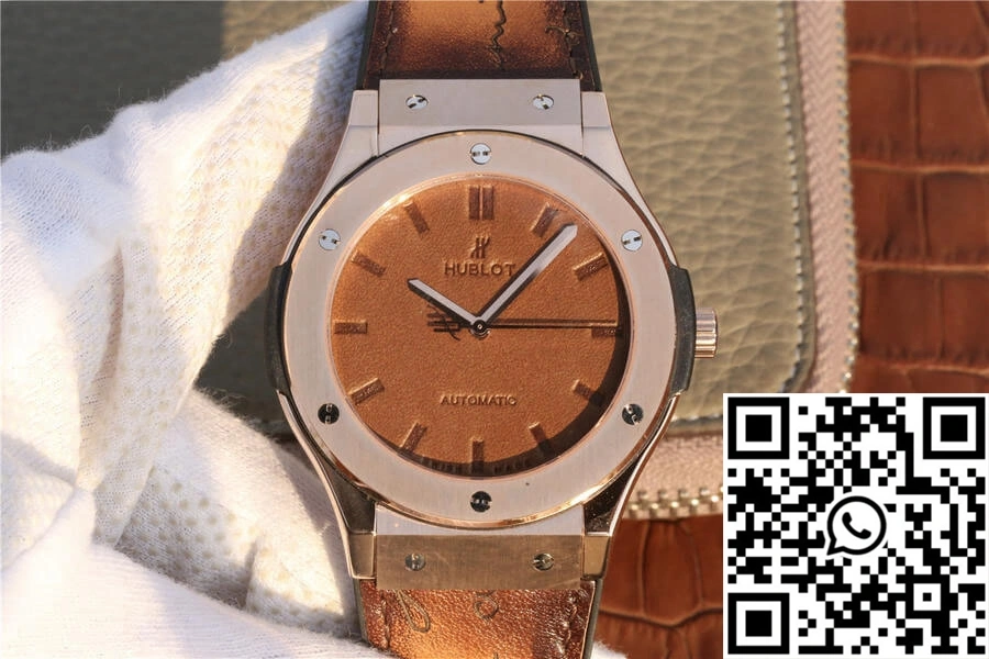 Elegant Hublot  Fusion Berluti Scritto 511.OX.0500.VR.BER16 TW Factory Tobacco Dial 1815