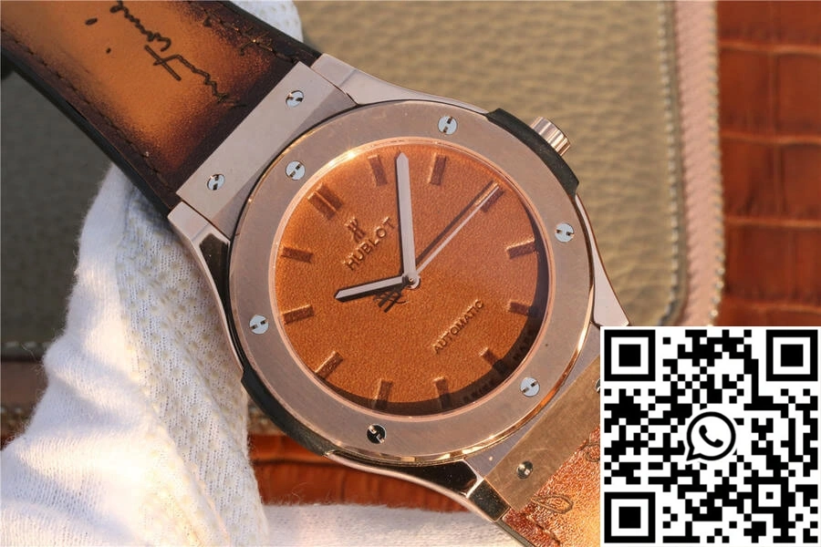 Elegant Hublot  Fusion Berluti Scritto 511.OX.0500.VR.BER16 TW Factory Tobacco Dial 1815