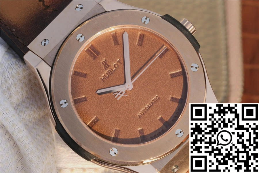 Elegant Hublot  Fusion Berluti Scritto 511.OX.0500.VR.BER16 TW Factory Tobacco Dial 1815