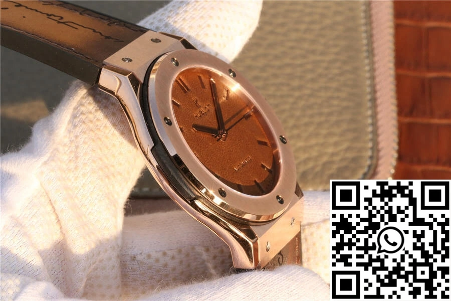Elegant Hublot  Fusion Berluti Scritto 511.OX.0500.VR.BER16 TW Factory Tobacco Dial 1815
