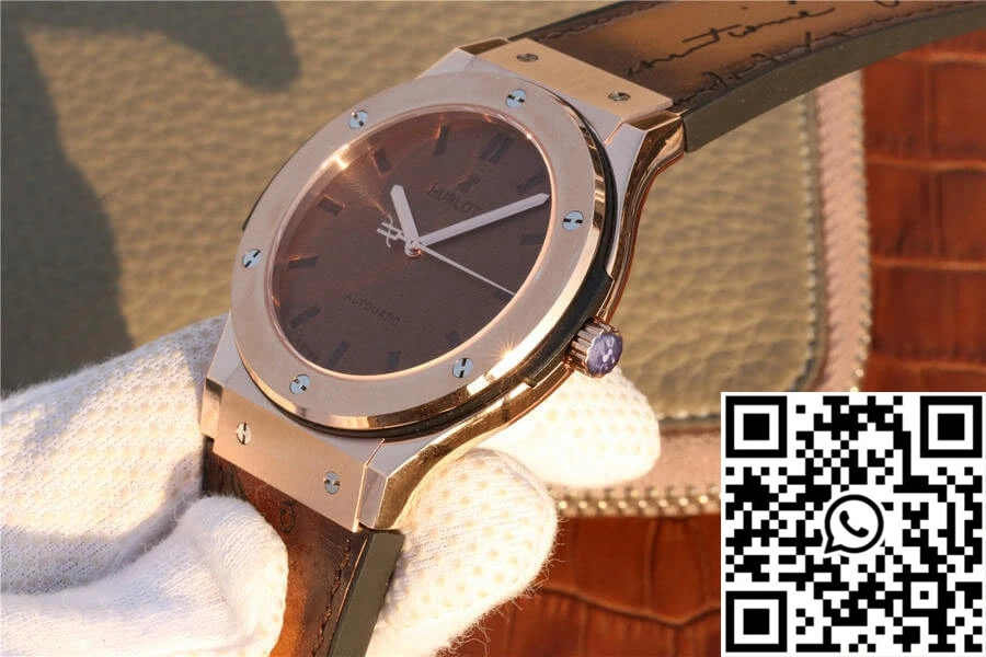Elegant Hublot  Fusion Berluti Scritto 511.OX.0500.VR.BER16 TW Factory Tobacco Dial 1815