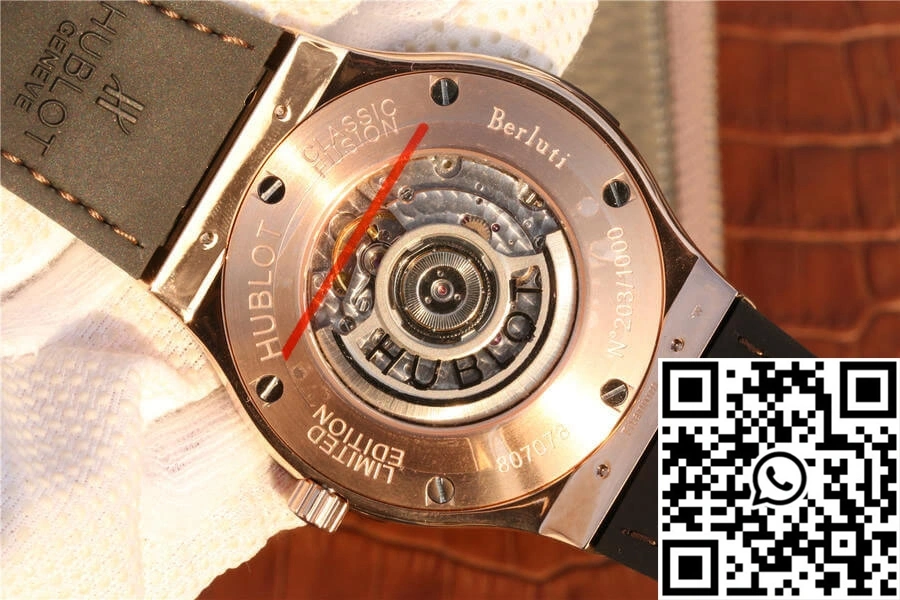 Elegant Hublot  Fusion Berluti Scritto 511.OX.0500.VR.BER16 TW Factory Tobacco Dial 1815