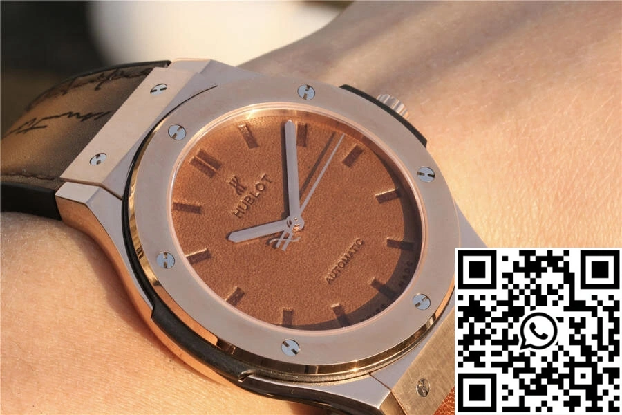 Elegant Hublot  Fusion Berluti Scritto 511.OX.0500.VR.BER16 TW Factory Tobacco Dial 1815