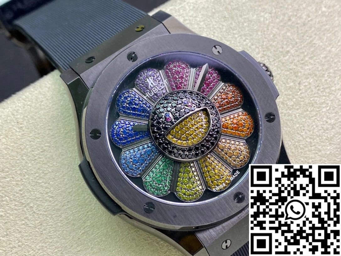 Hublot  Fusion Takashi Murakami 507.CX.9000.RX.TAK21 Sunflower Ceramic Bezel Supportive 1853