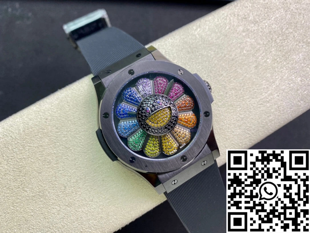 Hublot  Fusion Takashi Murakami 507.CX.9000.RX.TAK21 Sunflower Ceramic Bezel Supportive 1853