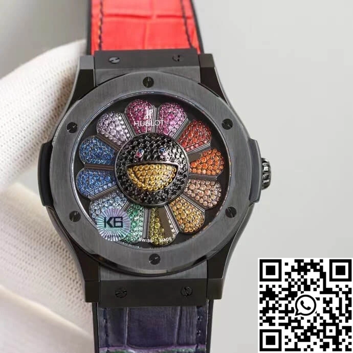 Neat Hublot  Fusion Takashi Murakami 507.CX.9000.RX.TAK21 Sunflower Colored Dial 1841