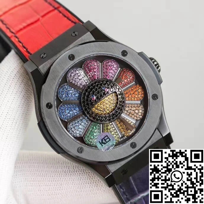 Neat Hublot  Fusion Takashi Murakami 507.CX.9000.RX.TAK21 Sunflower Colored Dial 1841