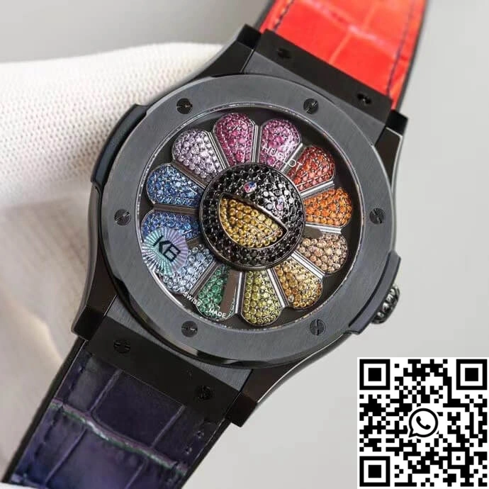 Neat Hublot  Fusion Takashi Murakami 507.CX.9000.RX.TAK21 Sunflower Colored Dial 1841