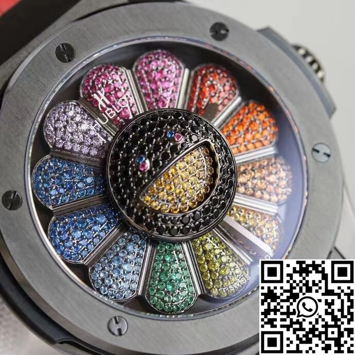 Neat Hublot  Fusion Takashi Murakami 507.CX.9000.RX.TAK21 Sunflower Colored Dial 1841
