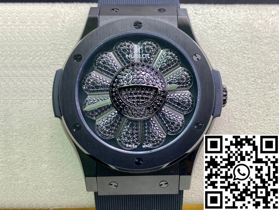 Hublot  Fusion Takashi Murakami 507.CX.9000.RX.TAK21 Sunflower Diamond Black Dial ComfortFit 1827