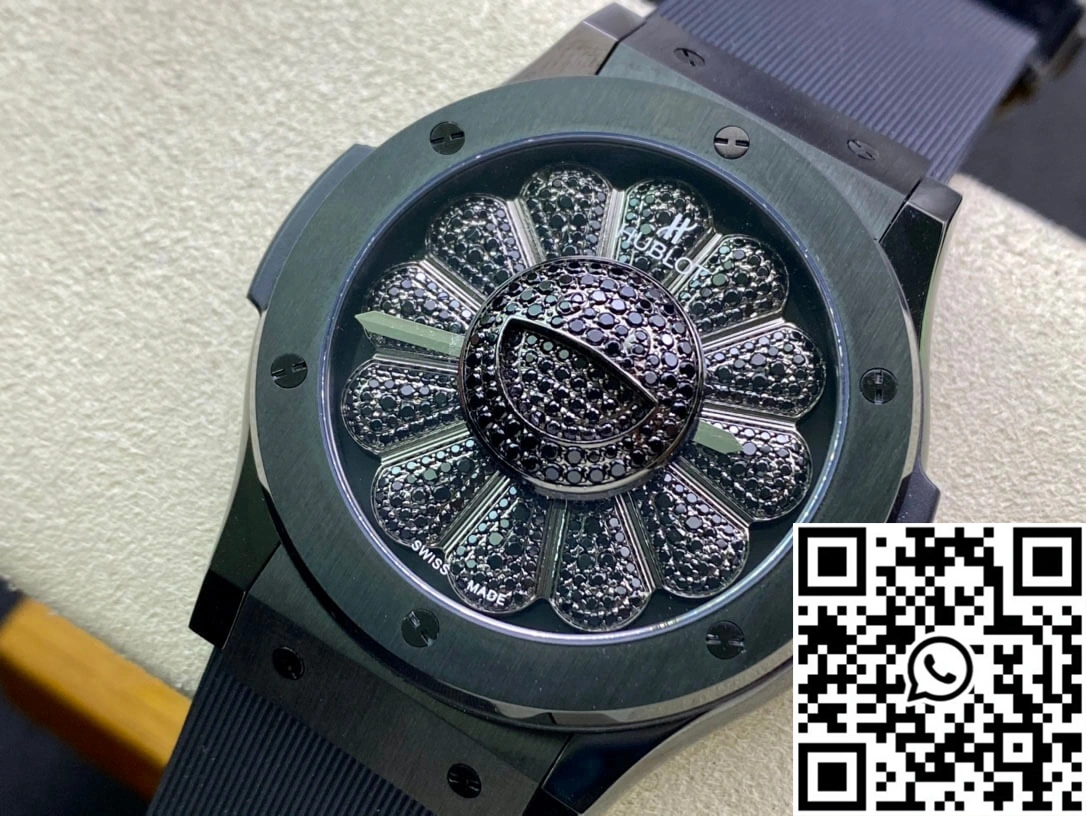 Hublot  Fusion Takashi Murakami 507.CX.9000.RX.TAK21 Sunflower Diamond Black Dial ComfortFit 1827