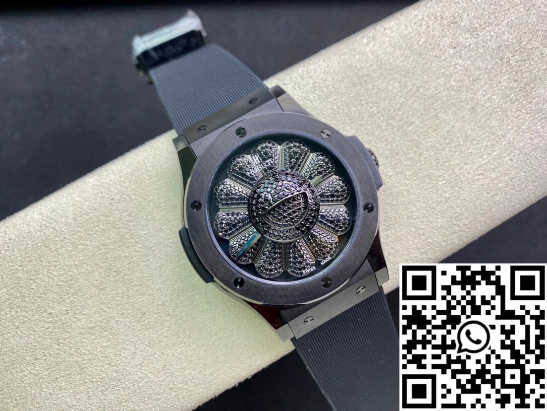 Hublot  Fusion Takashi Murakami 507.CX.9000.RX.TAK21 Sunflower Diamond Black Dial ComfortFit 1827