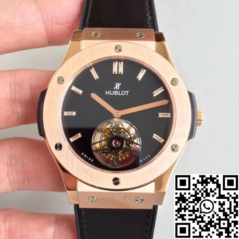 Hublot  Fusion Tourbillon 505.OX.1180.LR Black Dial Snug 1839