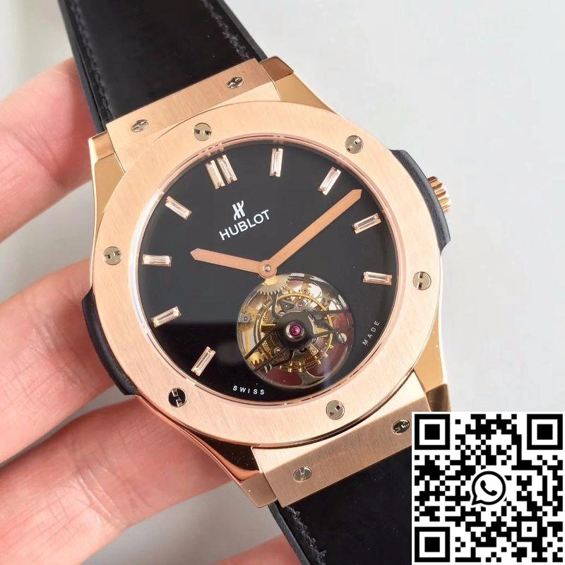 Hublot  Fusion Tourbillon 505.OX.1180.LR Black Dial Snug 1839
