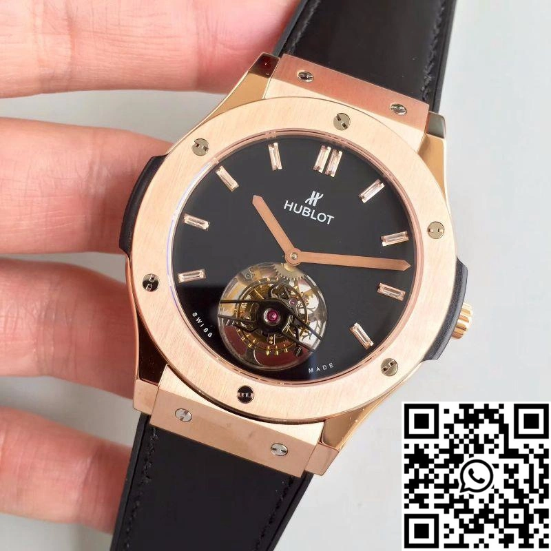 Hublot  Fusion Tourbillon 505.OX.1180.LR Black Dial Snug 1839