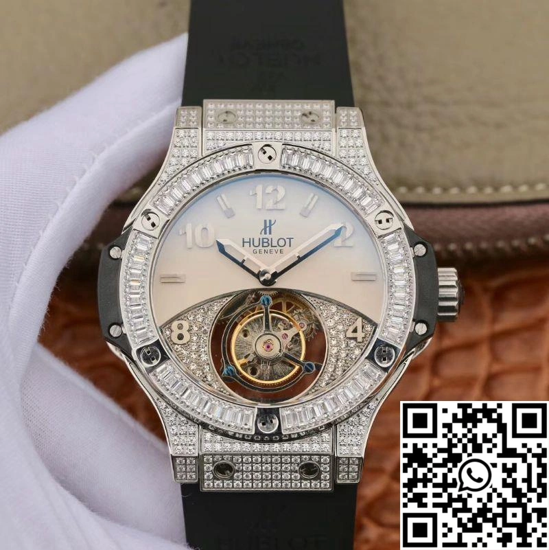 Hublot  Fusion Tourbillon White Enamel Dial Sustainable 1823