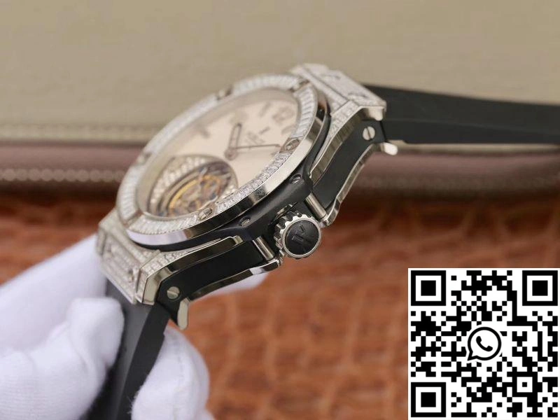 Hublot  Fusion Tourbillon White Enamel Dial Sustainable 1823