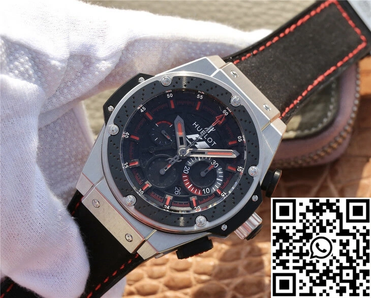Casual Hublot King Power 703.ZM.1123.NR.FMO10 V6 Factory Black Dial 1846