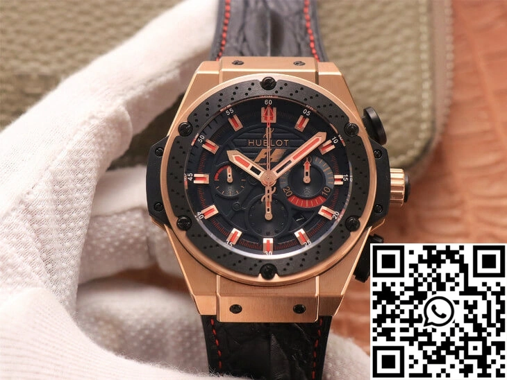 Hublot King Power Ferrari F1 V6 Factory Black Dial Rose Gold Unisex 1847