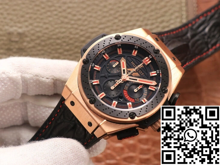 Hublot King Power Ferrari F1 V6 Factory Black Dial Rose Gold Unisex 1847